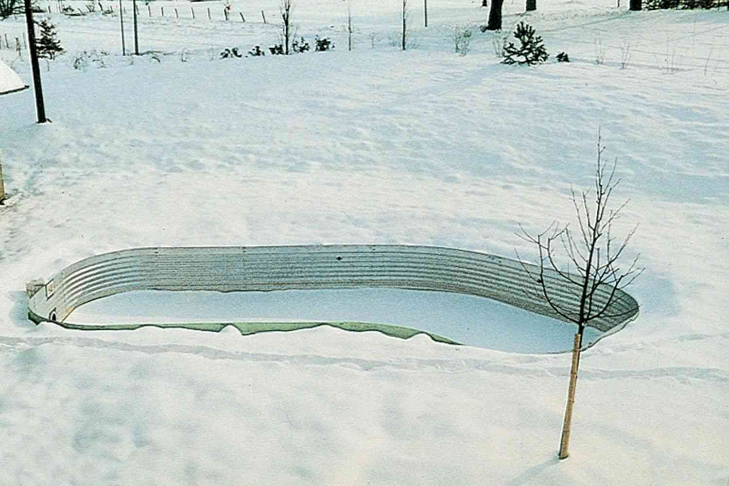 Der Pool im Winter